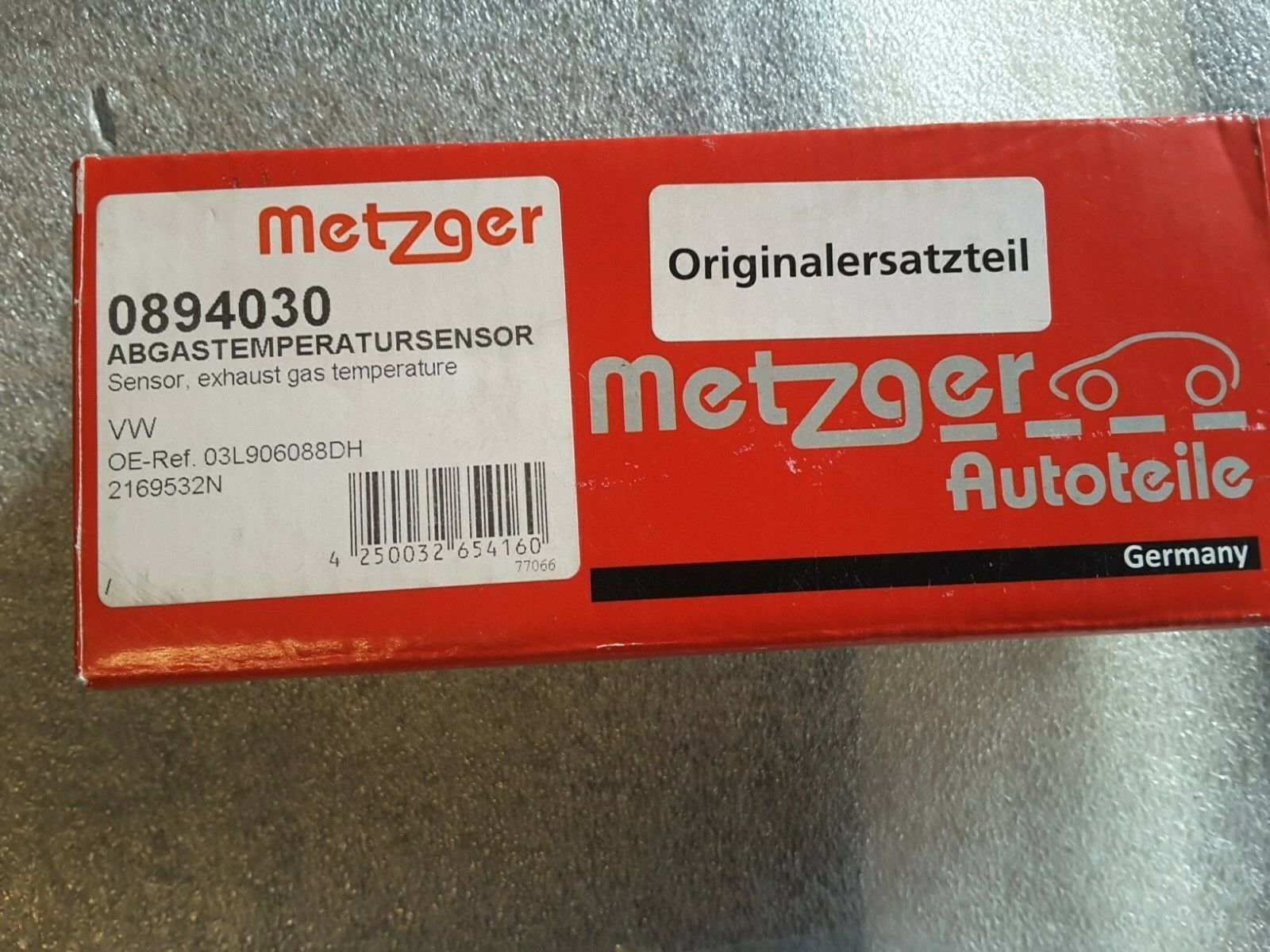 Abgastemperatursensor Geber Original Metzger 0894030 VW Caddy Touran NEU.