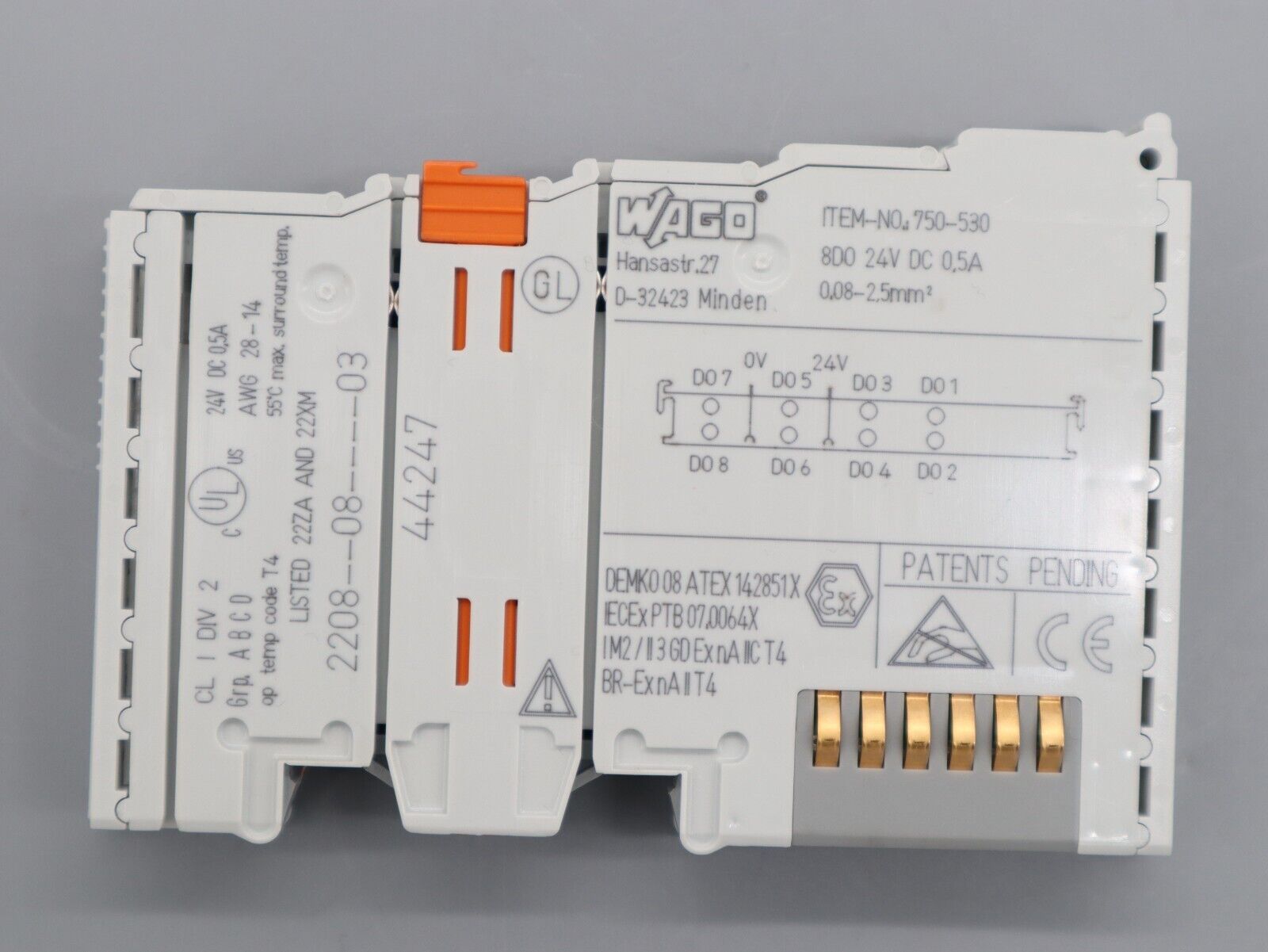 WAGO 750-530 SPS-Eingangskarte 24V 8-Kanal Digitaler Ausgang