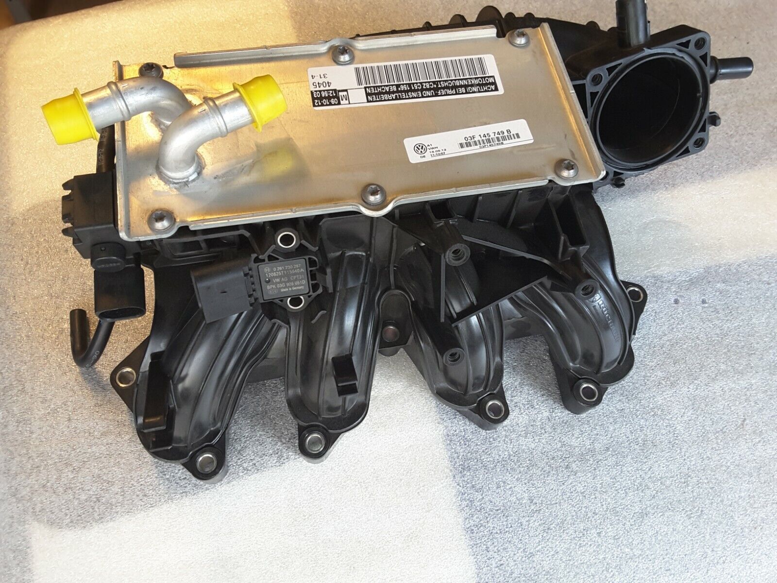 Ansaugbrücke Ladeluftkühler SKODA FABIA II 5J 1.2 TSI 03F129711H / 03F145749B