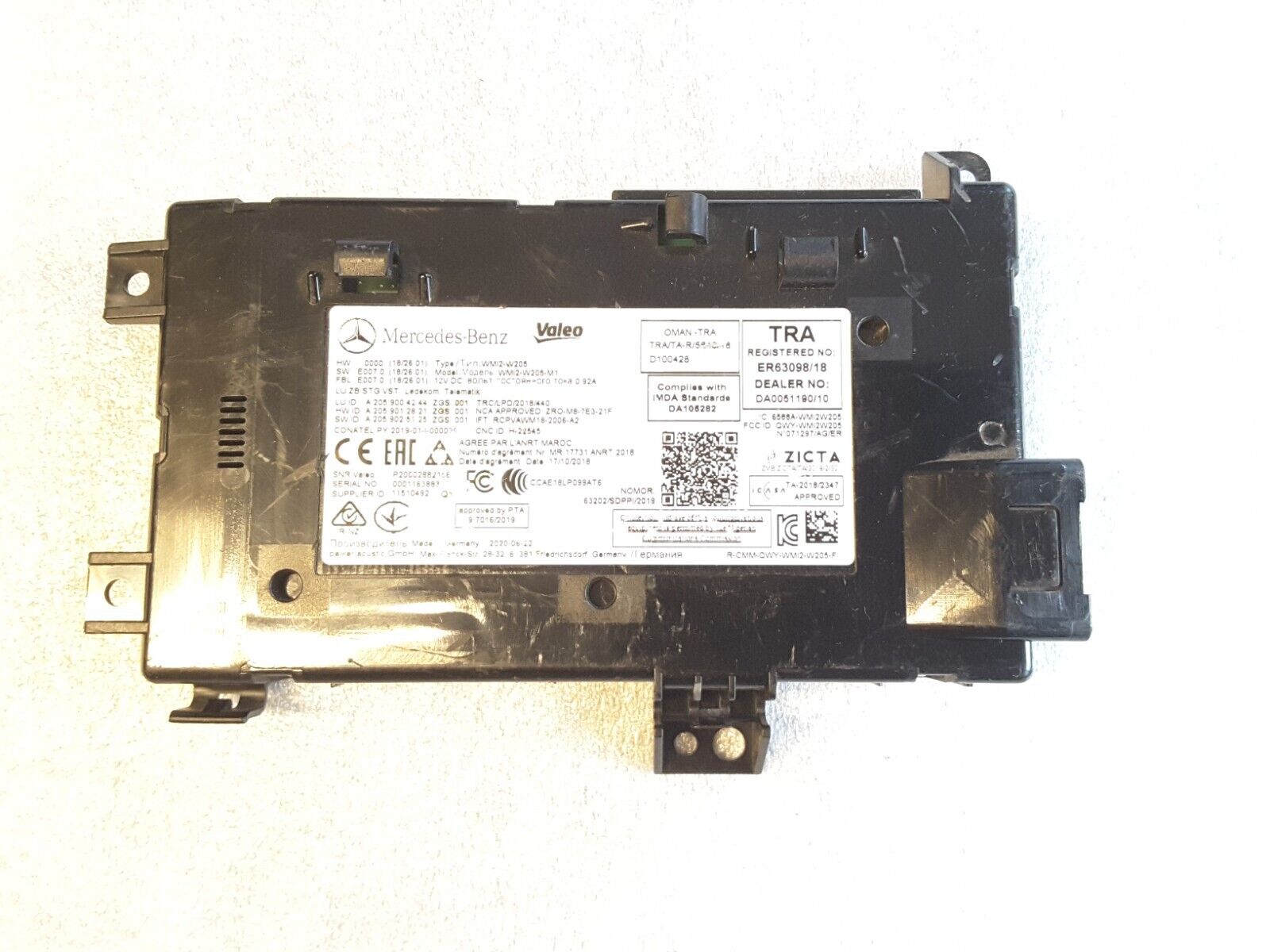 Steuergeräte Wireless Phone Lademodul Mercedes C -Klasse w205 GLC A2059004244