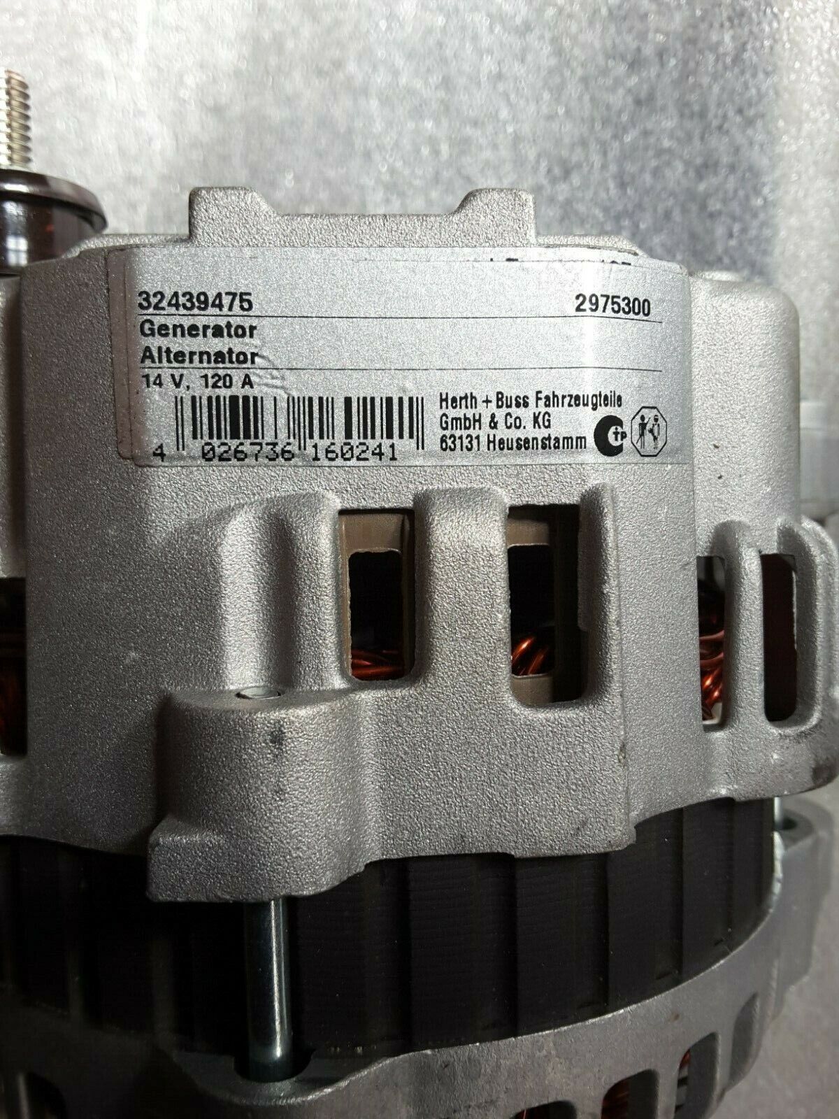 Lichtmaschine Original HERTH+BUSS ELPARTS 14V 120A RENAULT CLIO 2 GRAND SCENIC 2