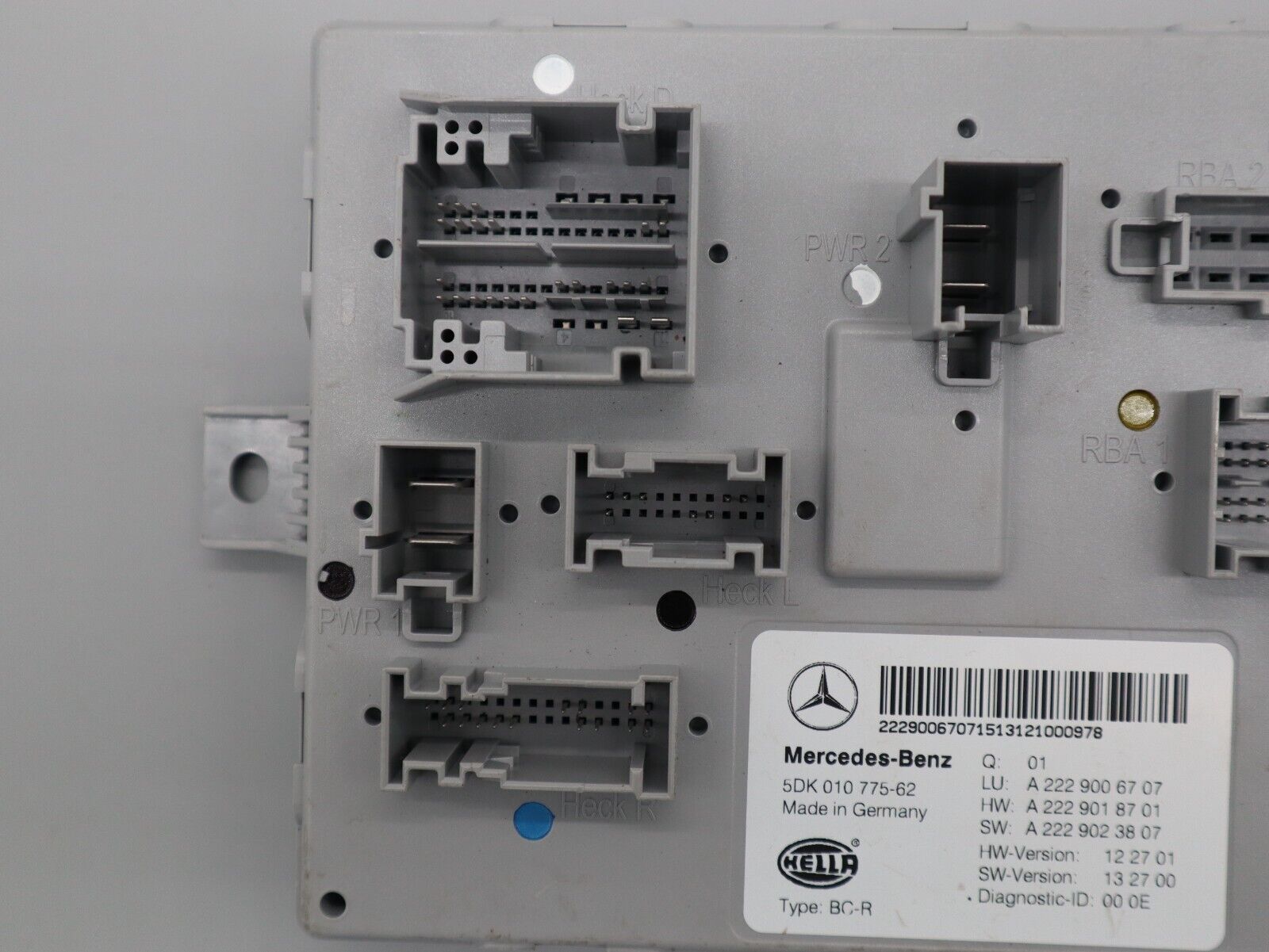 Steuergerät Komfort Karosseriemodul ORIGINAL Mercedes S W222 A2229006707 NEU.