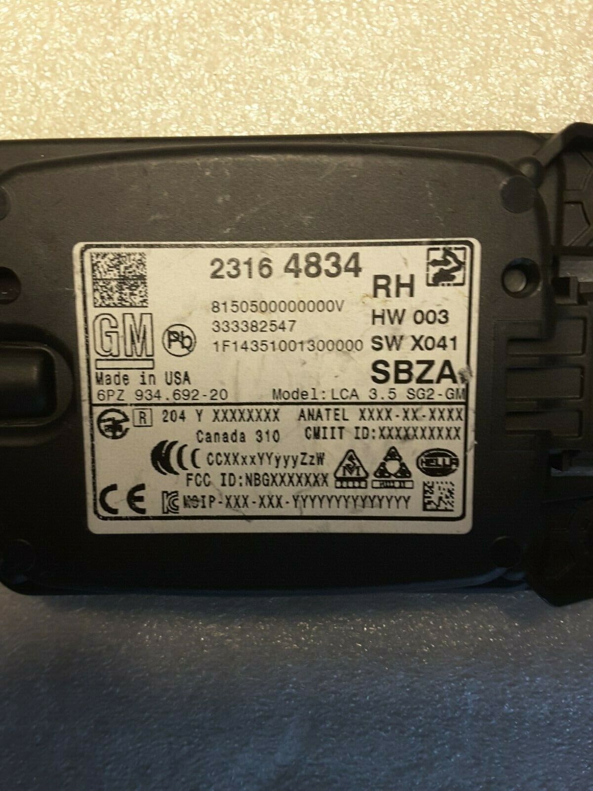 Spurhalteassistent Steuergerät Totwinkelerkennung Original GM 23164834 RH NEU.