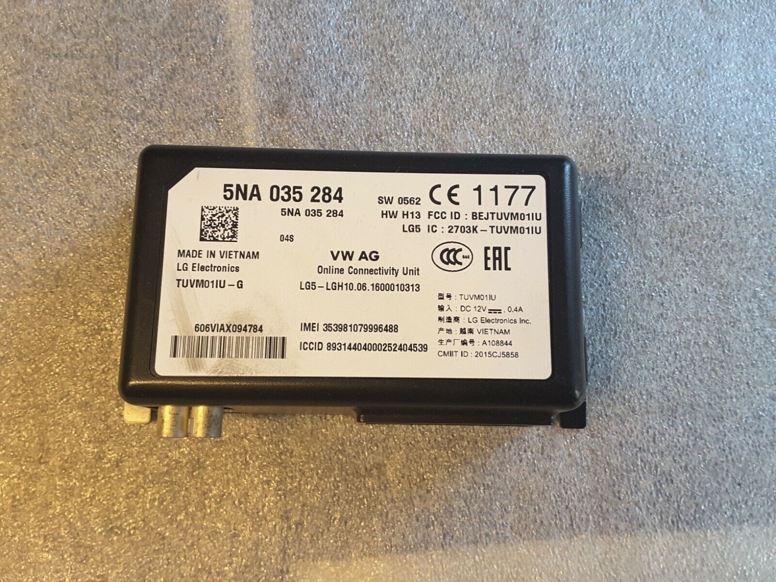 Steuergerät Onlinedienste Connectivity 5NA035284 orig. VW Tiguan II 5NA AD