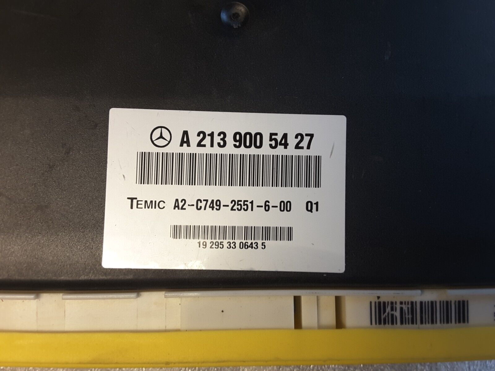 Control Unit Steuergerät Temic MERCEDES E-KLASSE A2139005427 A2-C749-2551-600