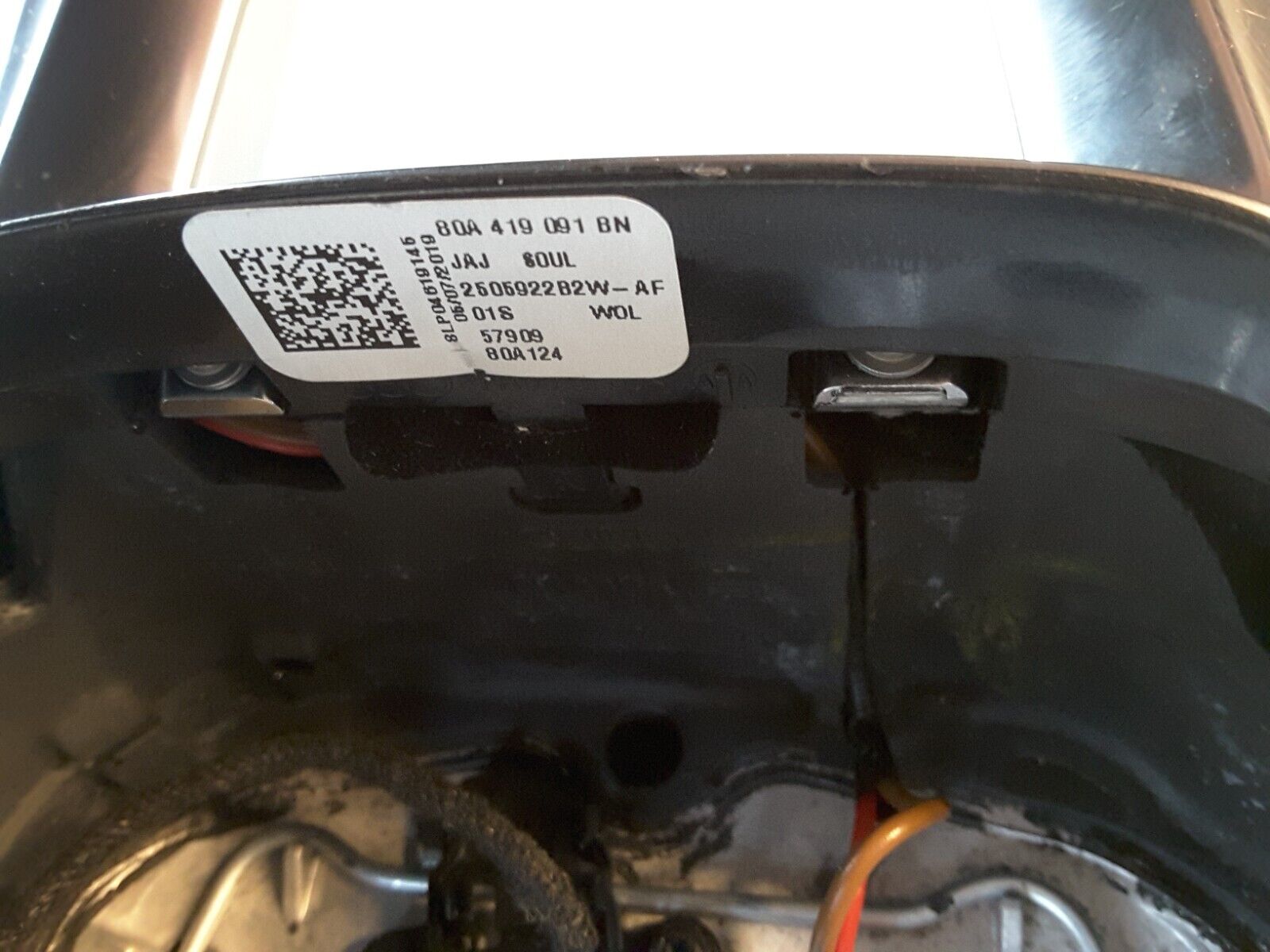 Volante deportivo multifunción de cuero Audi A5 8T 12 Tiptronic negro.