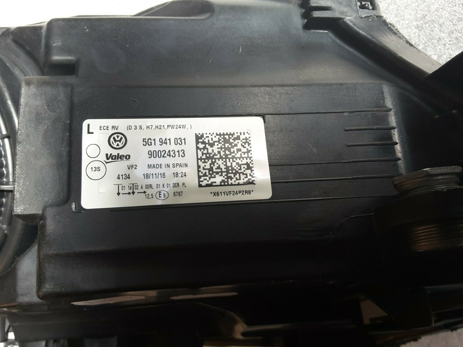 Scheinwerfer Xenon Komplet mit Steuergerät Origi. VW Golf 7 LHD Links 5G1941031