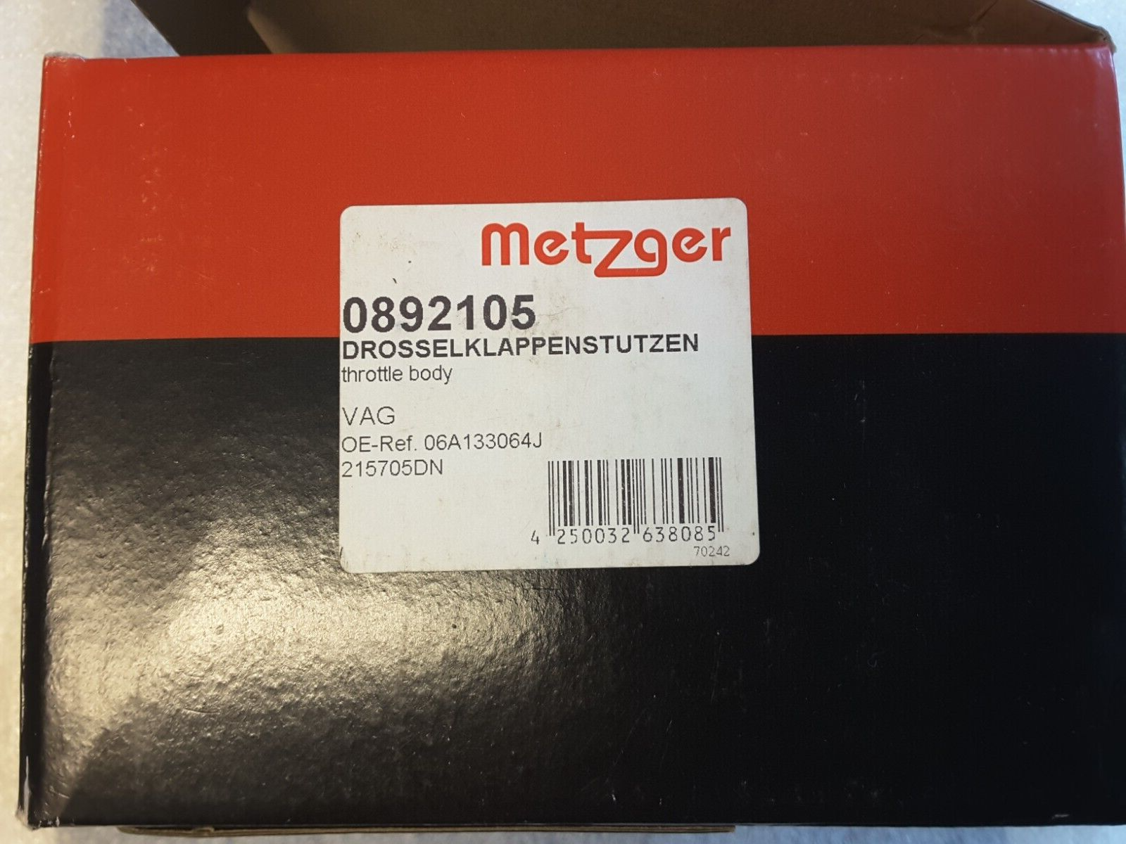 Drosselklappenstutzen METZGER 0892105 AUDI-VW A3,Cordoba, Ibiza Bora, Golf, Polo