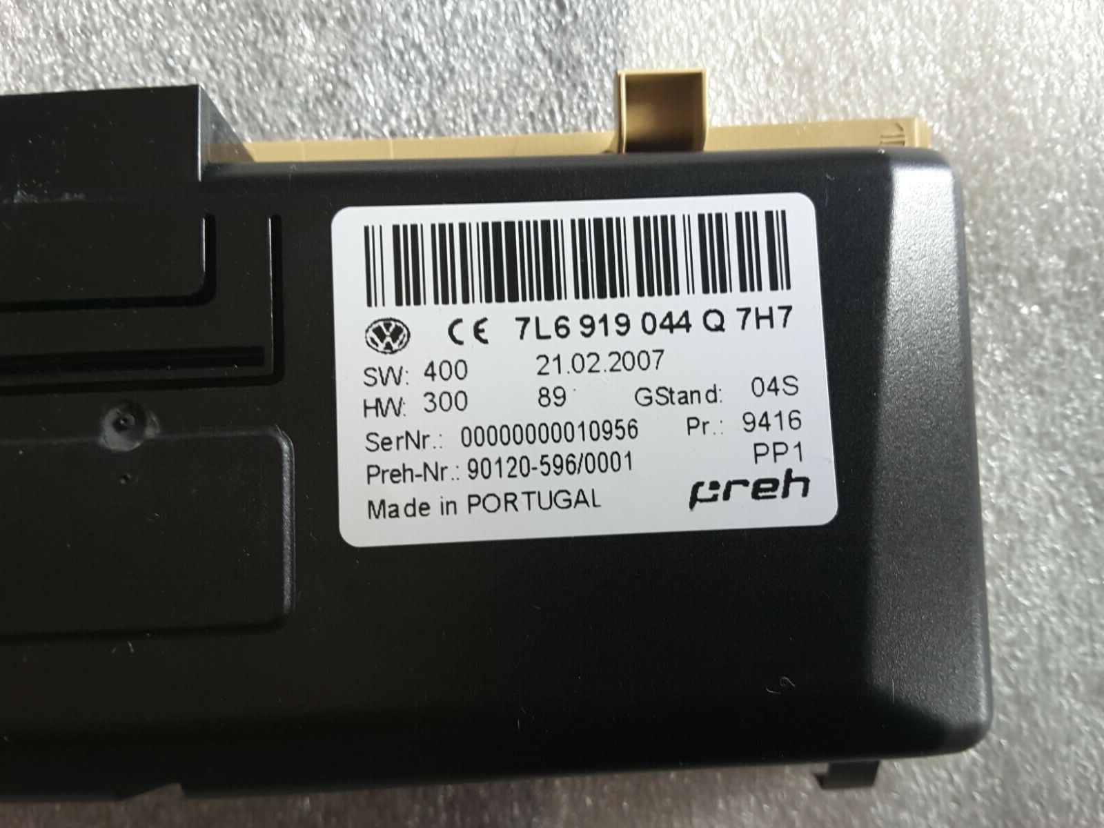 Anzeige Bedieneinheit 7L6919044Q Dach Himmel Uhr Kompass braun VW Touareg 7L6