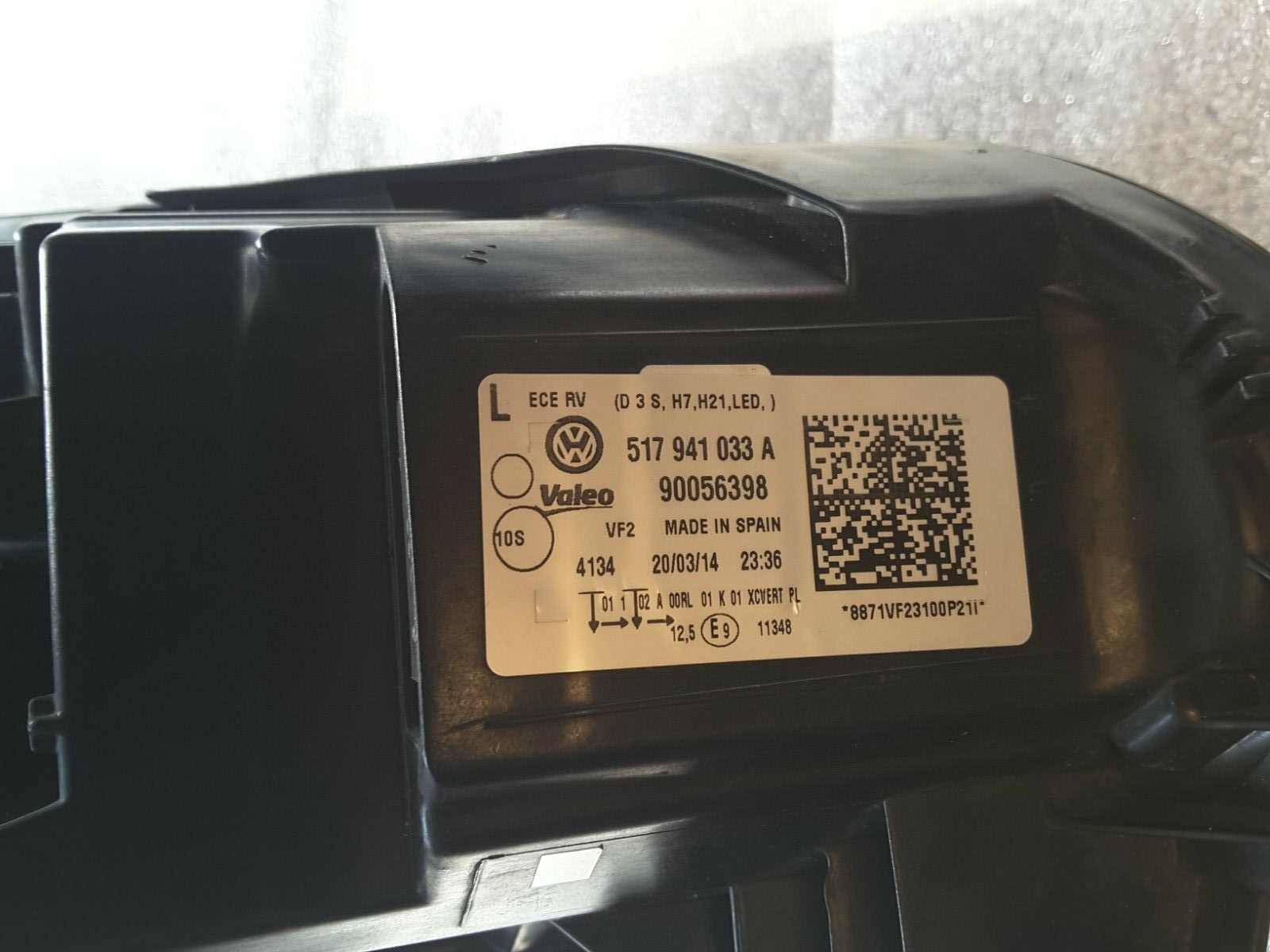 Scheinwerfer Xenon LED Original VW Golf Sportsvan Links 517941033A