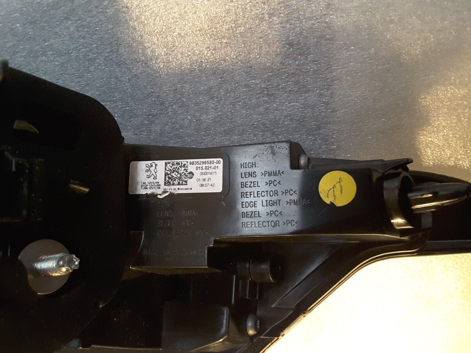 Luz trasera Original Peugeot 308 LED Izquierda 9835299580