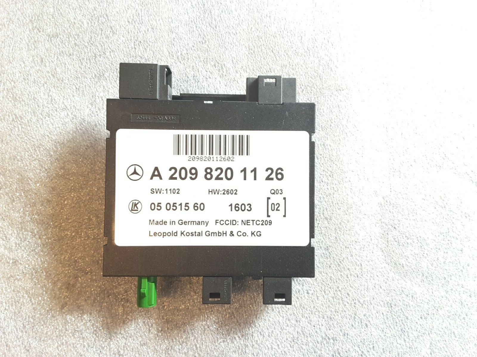 Módulo de control del amplificador de antena Mercedes W209, CLK500, A2098201126, A46 OEM NUEVO.
