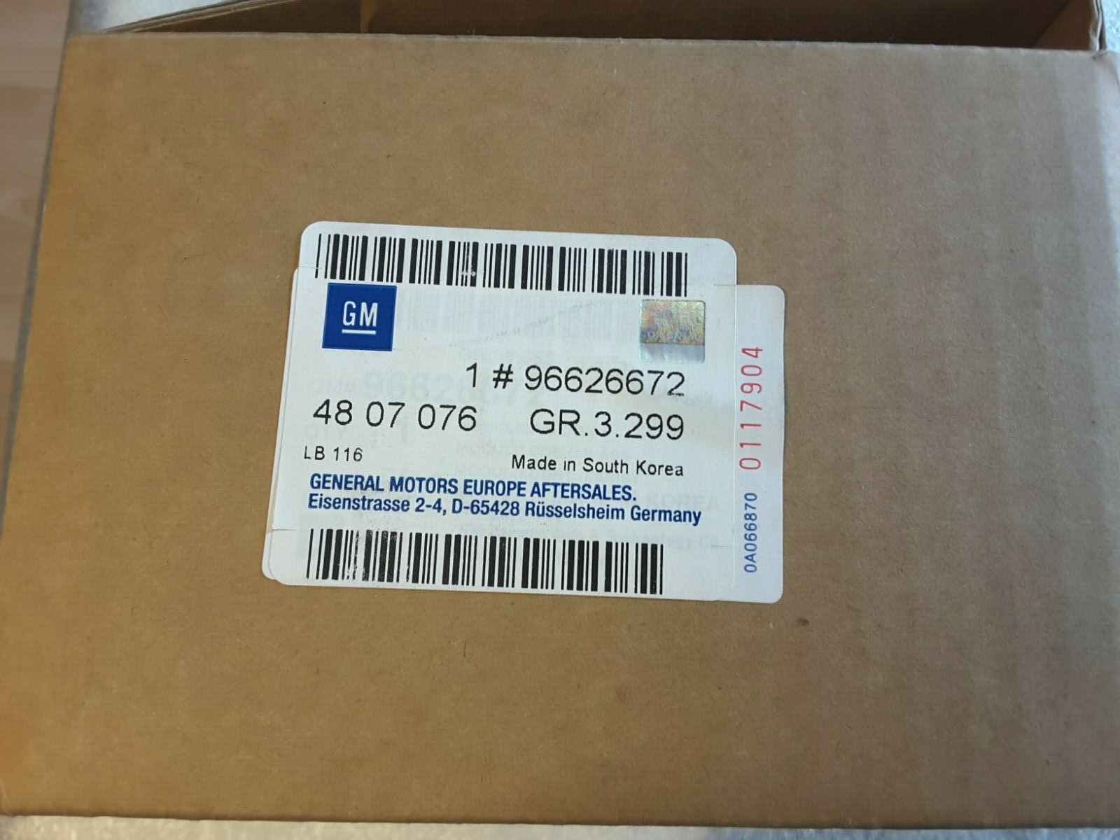 Unidad de control de dirección Original Opel Antara 96626672 Nuevo