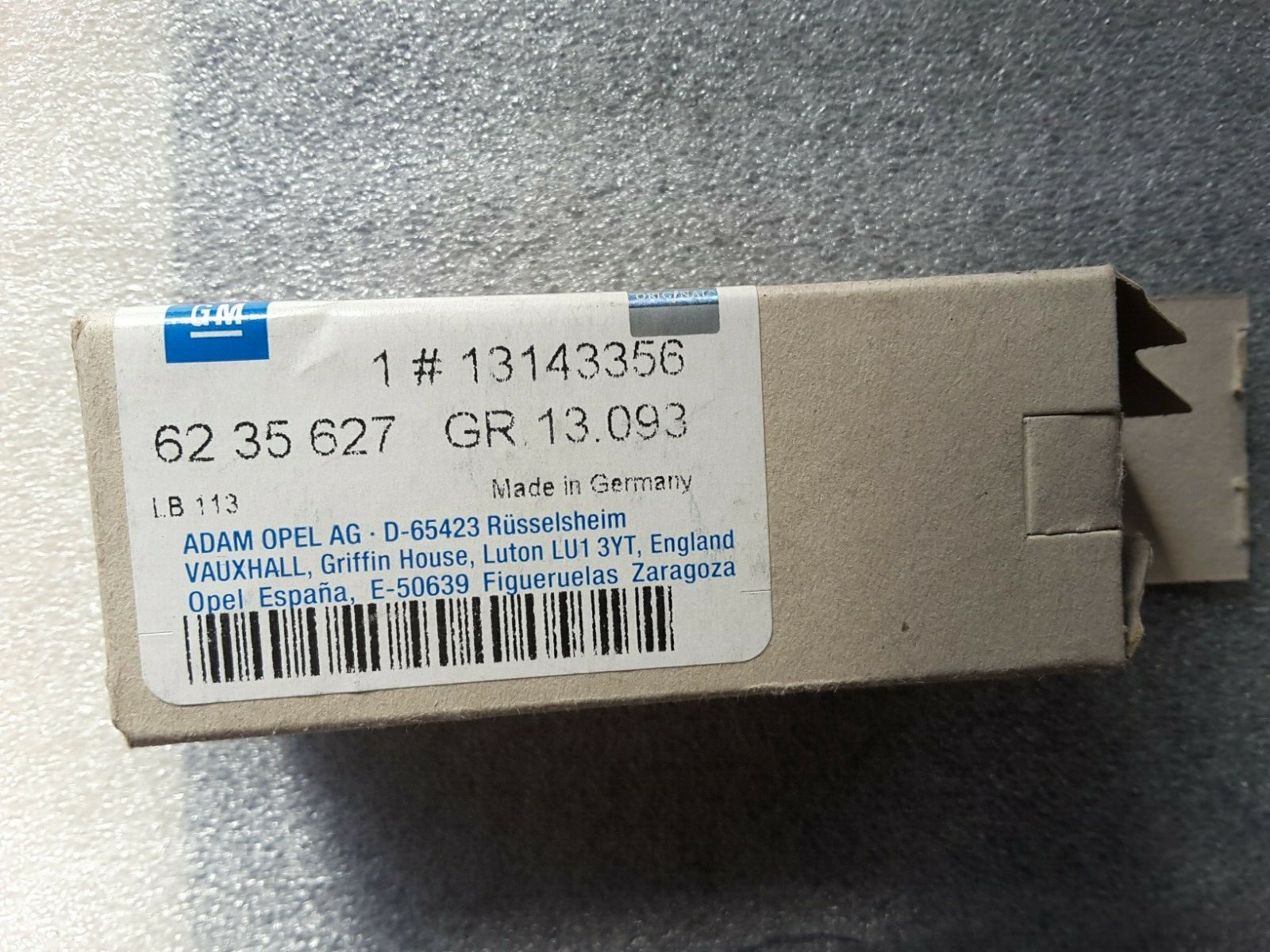 Airbag Senso für Opel Combo C Airbag Crash Control 2008 13143356 NEU.