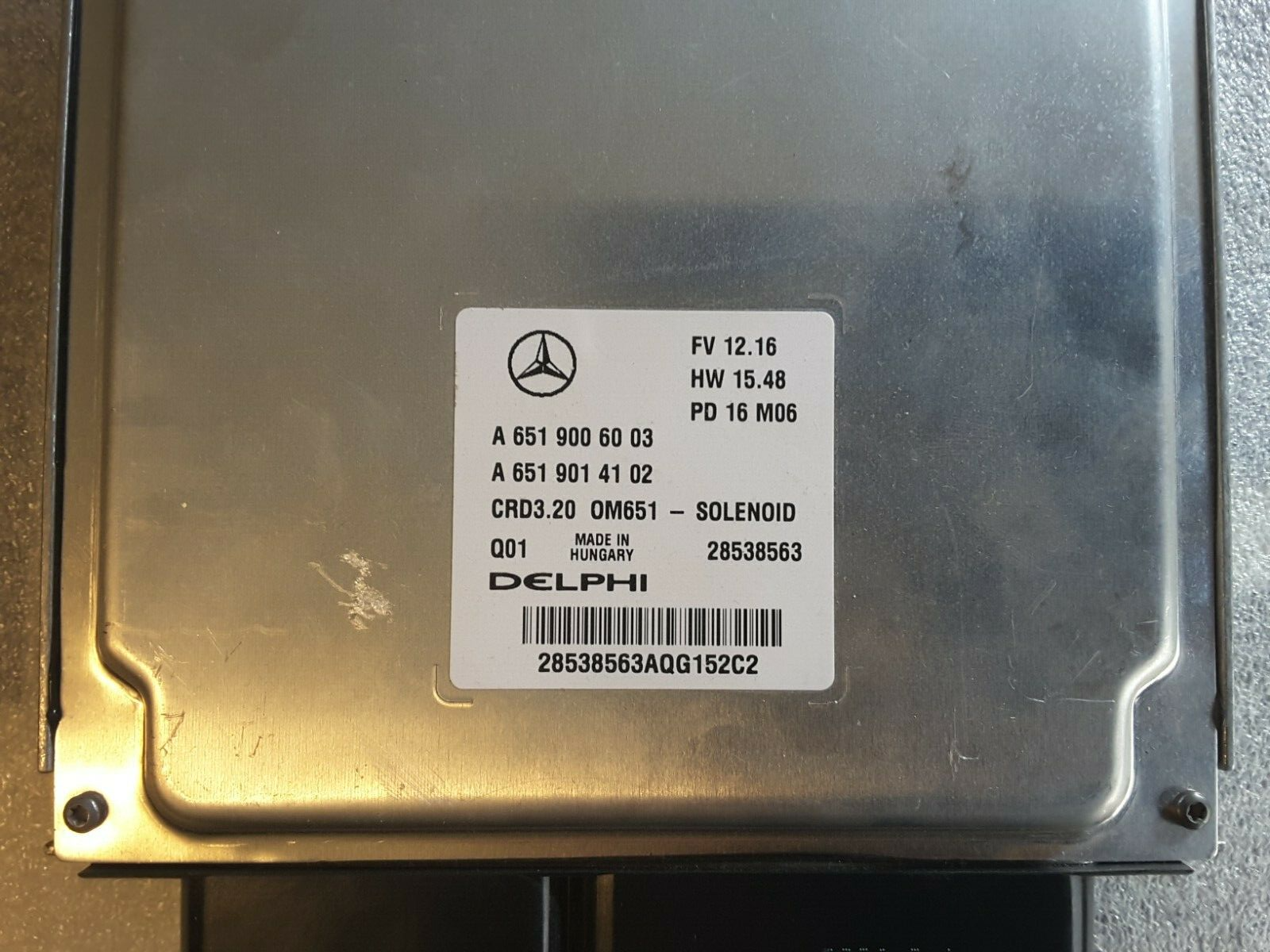 Unidad de control del motor Original Mercedes-Benz Sprinter W906, A6519006101 NUEVO.