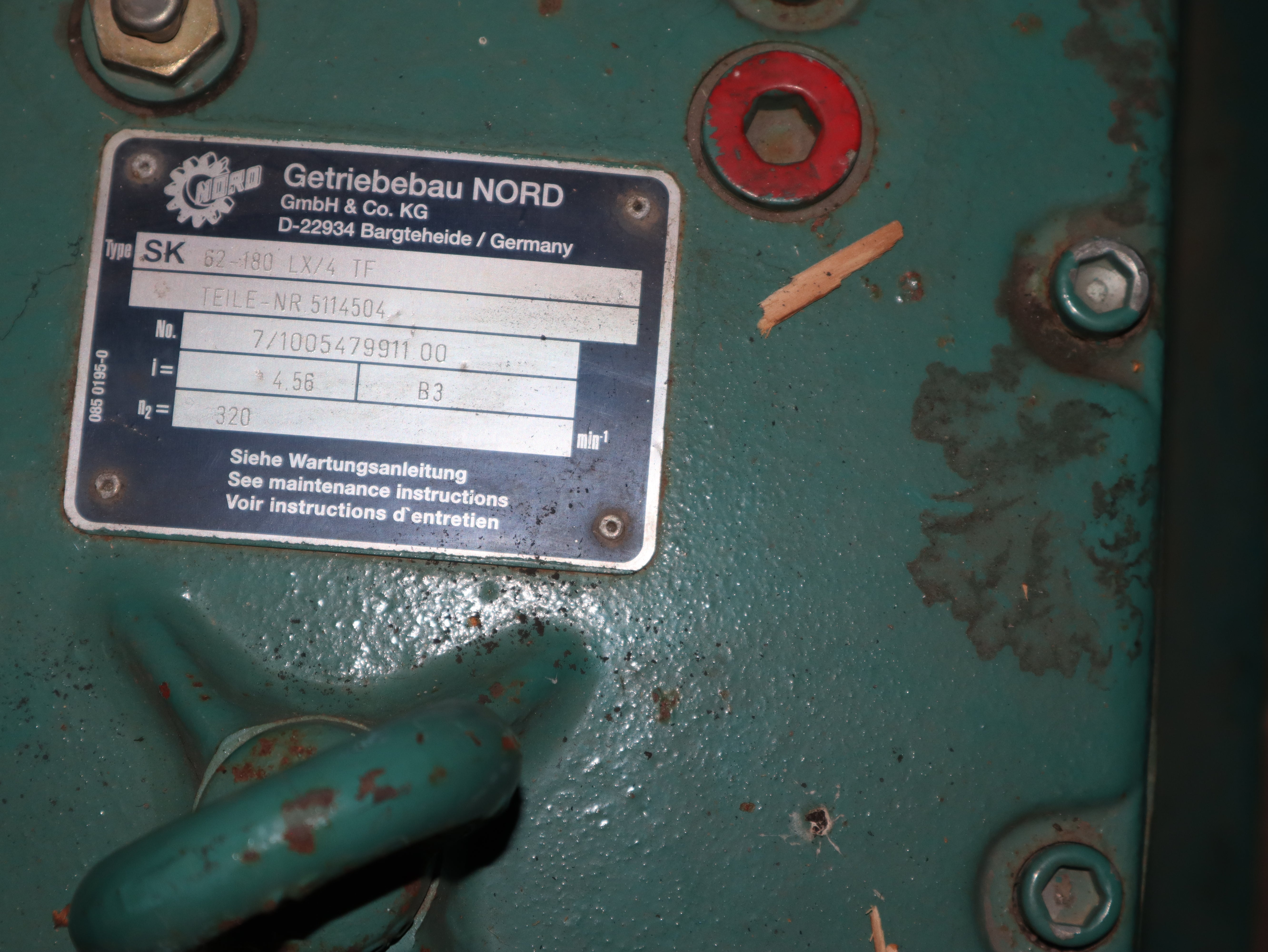 Wasserpumpe Nettzsch Mohnpumpen mit Nord Getriebebau SK 62-180 LX/4 IF