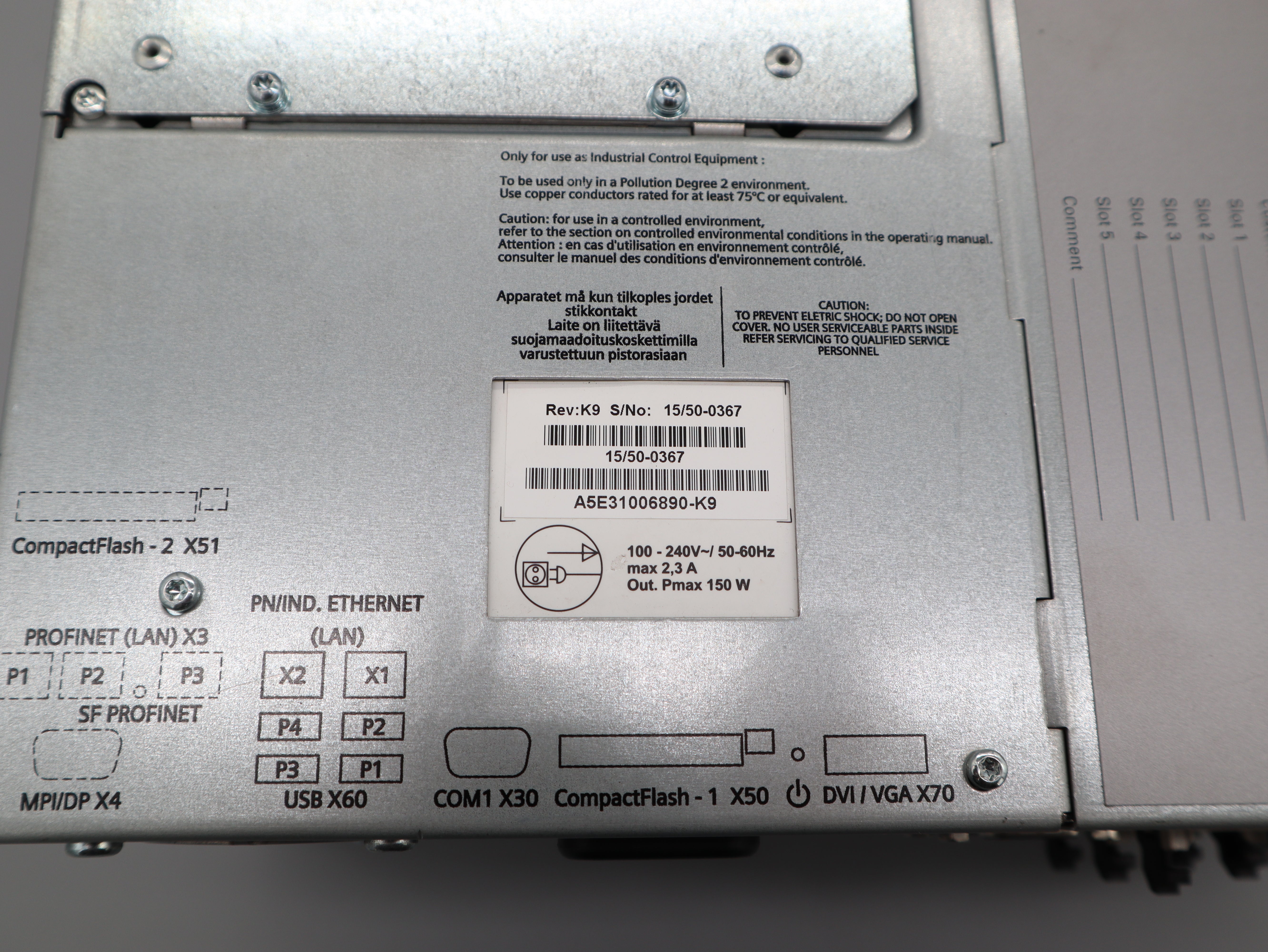 SIEMENS 6ES7647-6PA10-0AX0 6ES76476PA100AX0 ERWEITERUNGSMODUL