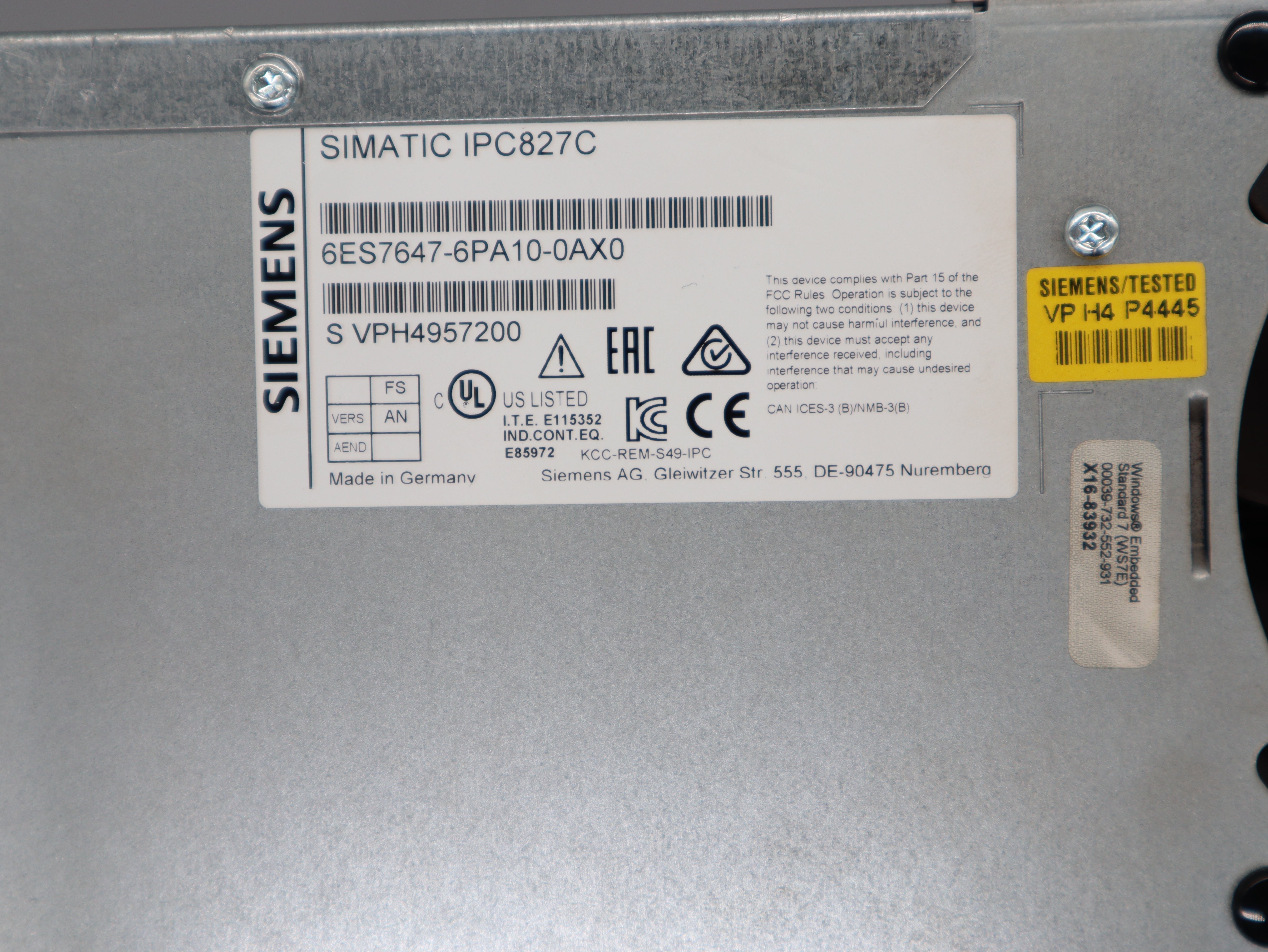 SIEMENS 6ES7647-6PA10-0AX0 6ES76476PA100AX0 ERWEITERUNGSMODUL