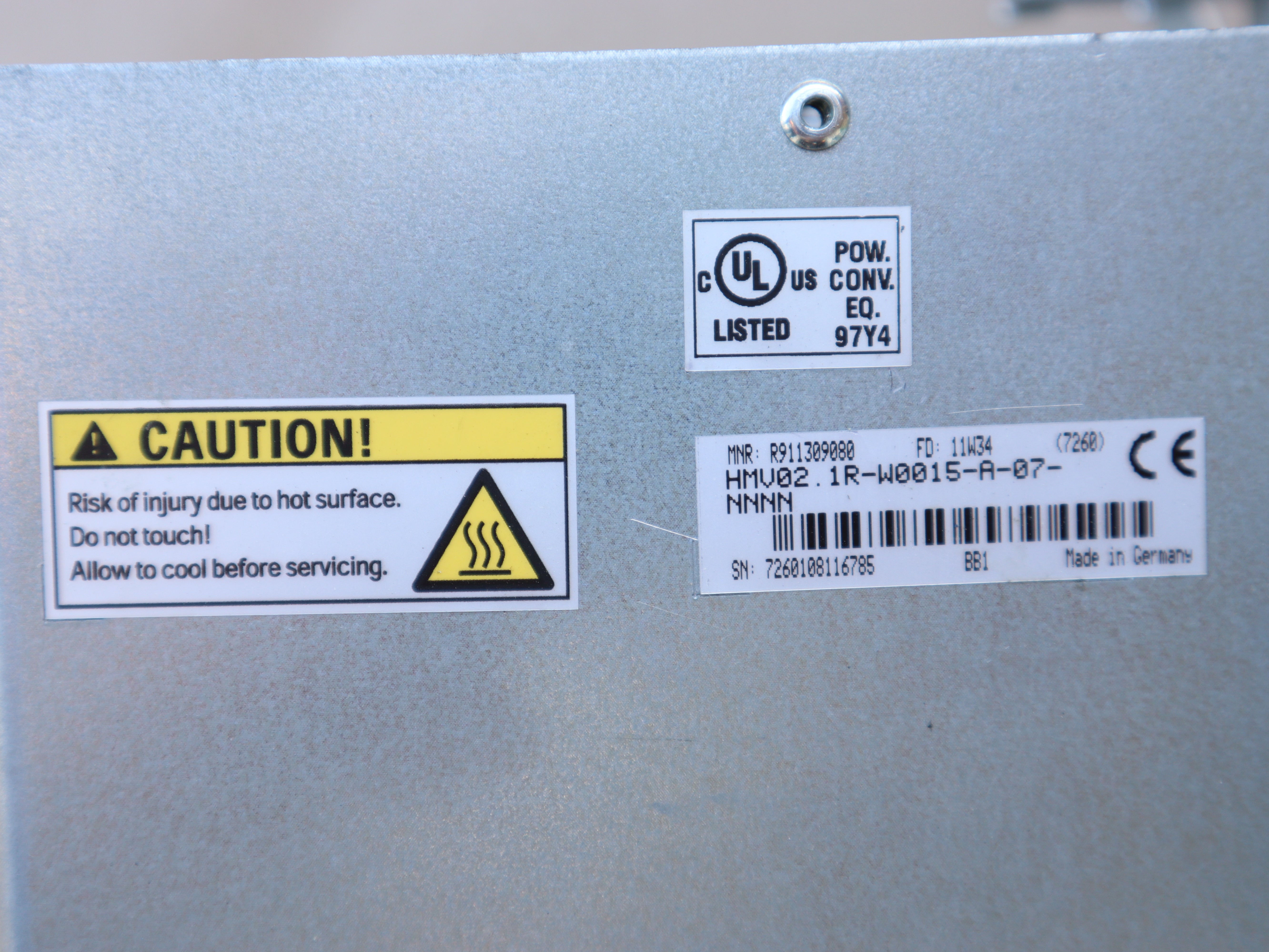 Rexroth Versorgungsgerät HMV02.1R-W0015-A-07-NNNN 15 KW, FD 11W23 Top!!!