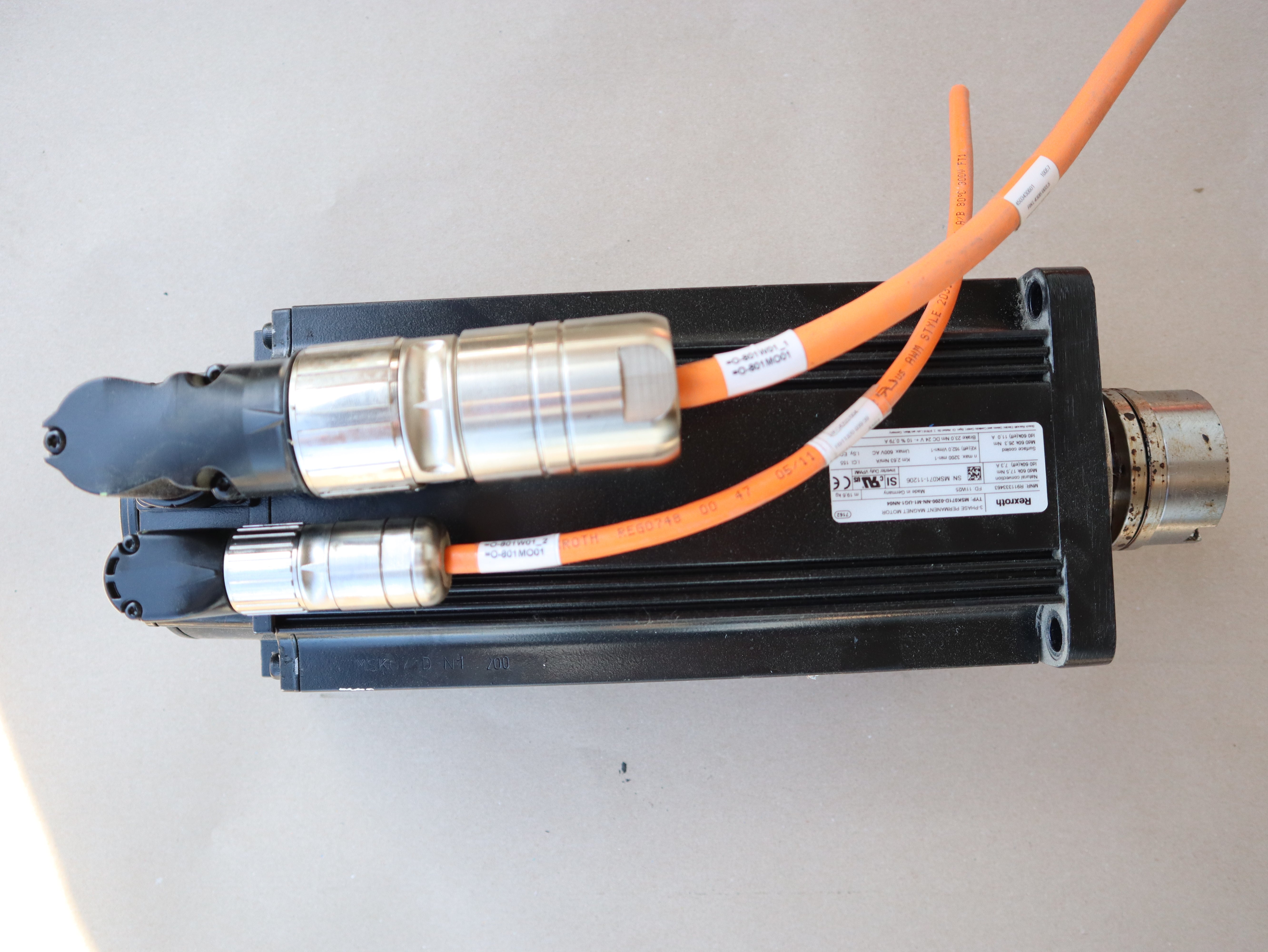 Rexroth 3-PH Permanet Magnet Motor MSK071D-0200-NN-M1-UG1-NN04 Gebraucht