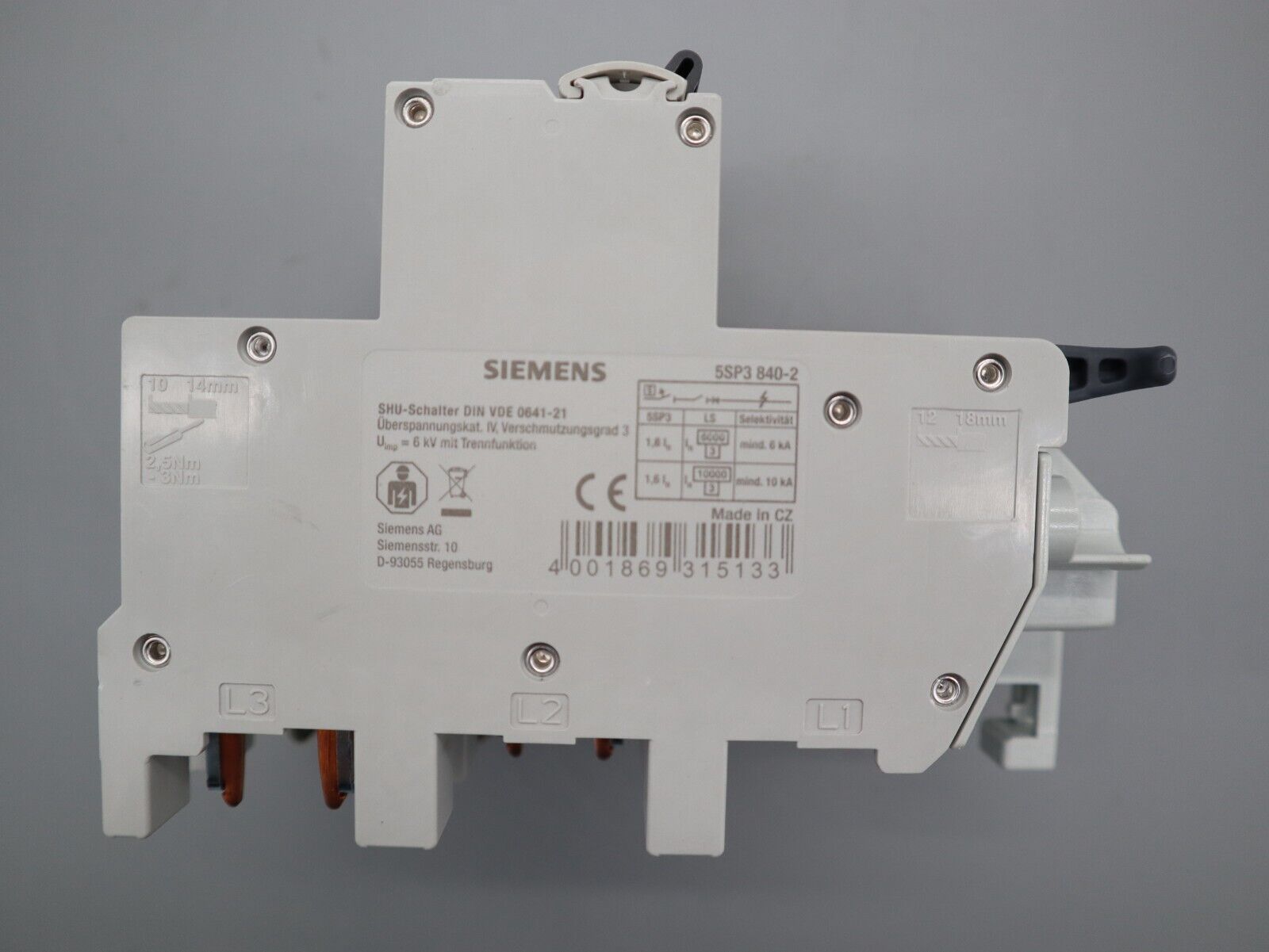 Siemens 5SP3 840-2 SHU-Schalter 5SP3 8SHU E40 | 5SP3840-2 Neu