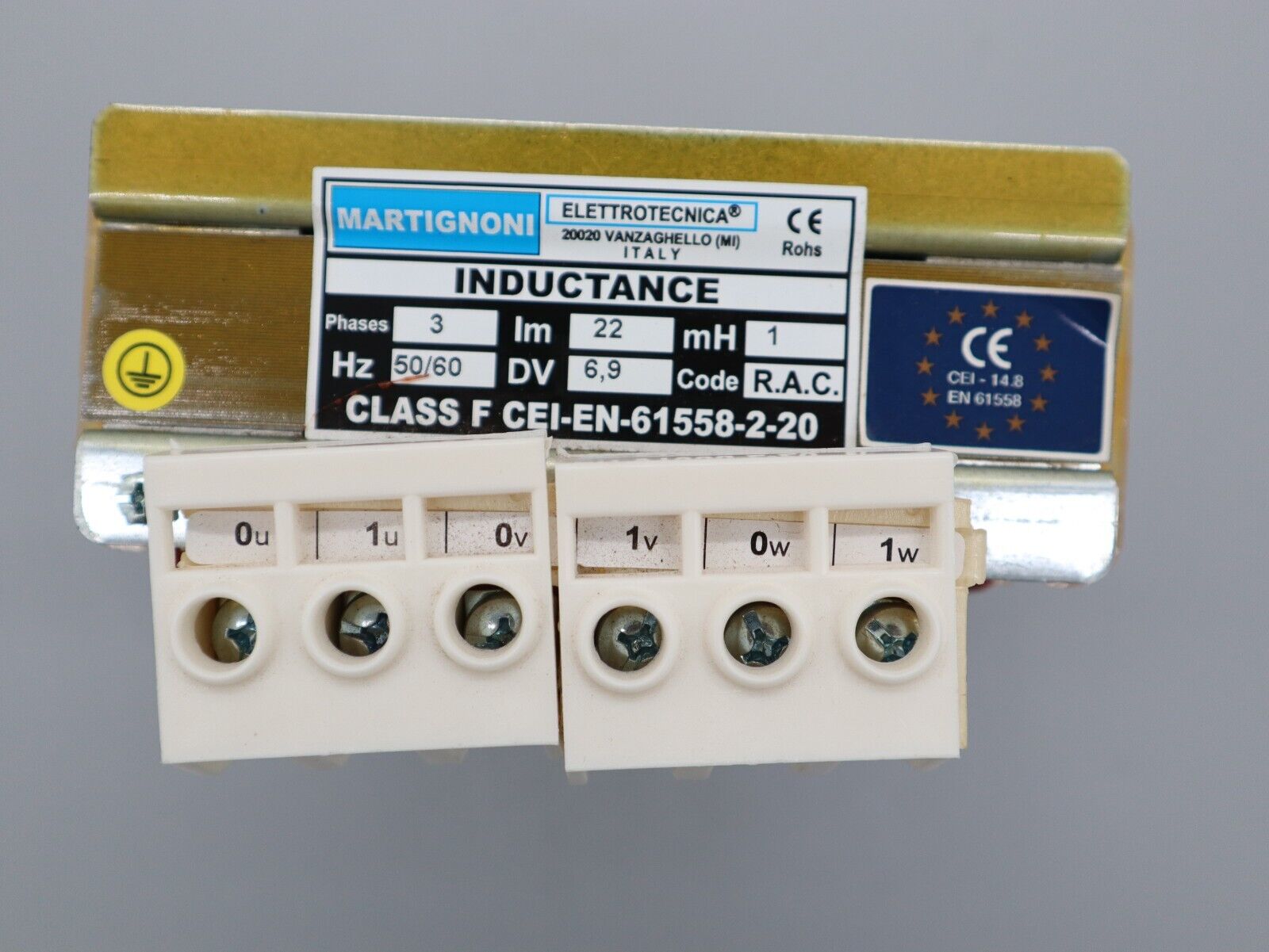 Kommutierungsdrossel Inductance Martingnoni 61558-2-20 Phases 3 HZ 50/60