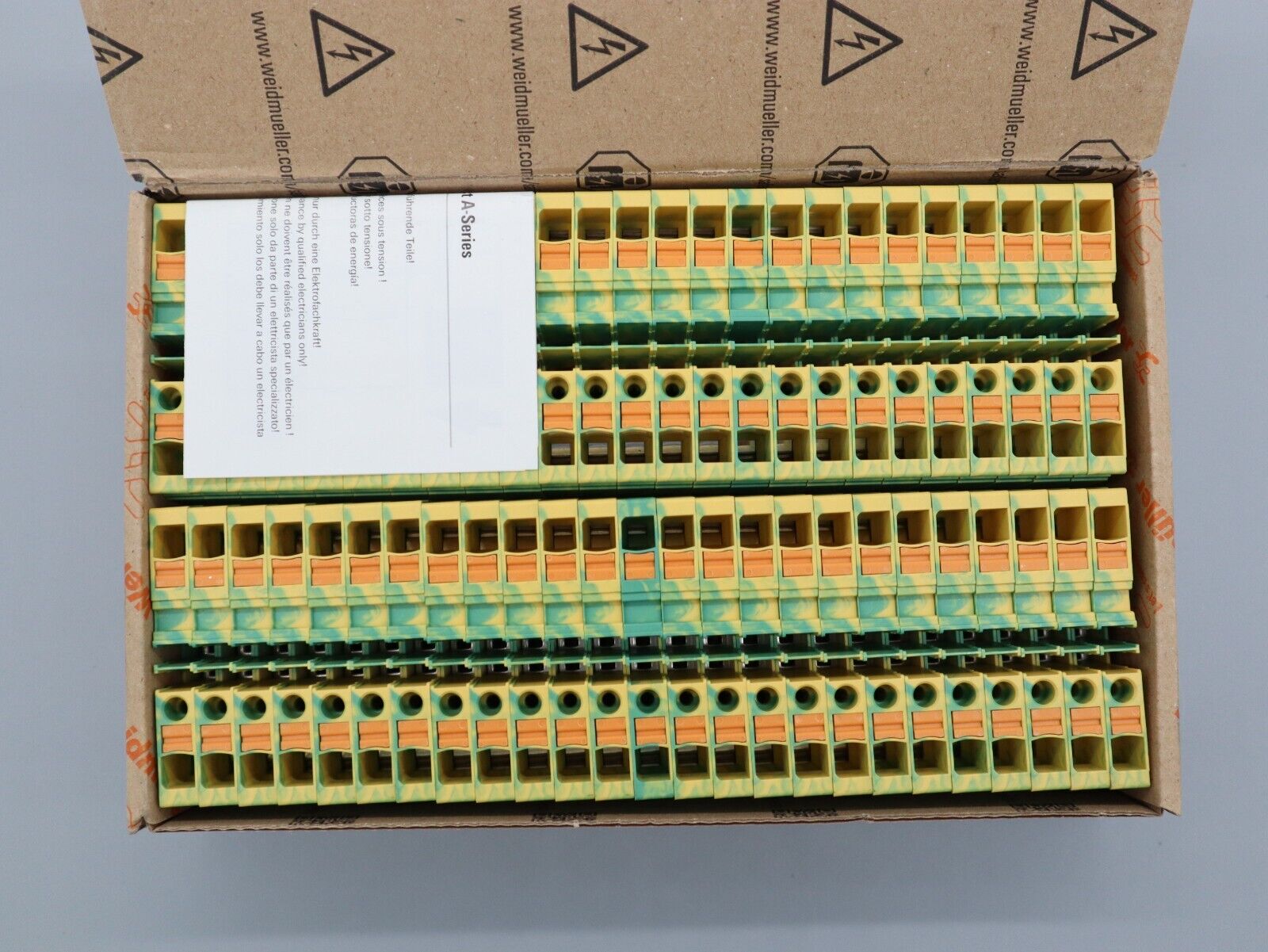 Weidmüller Terminal Block 1991810000  A2C6PE Verbinder Klemmen Inhalt 50 stück