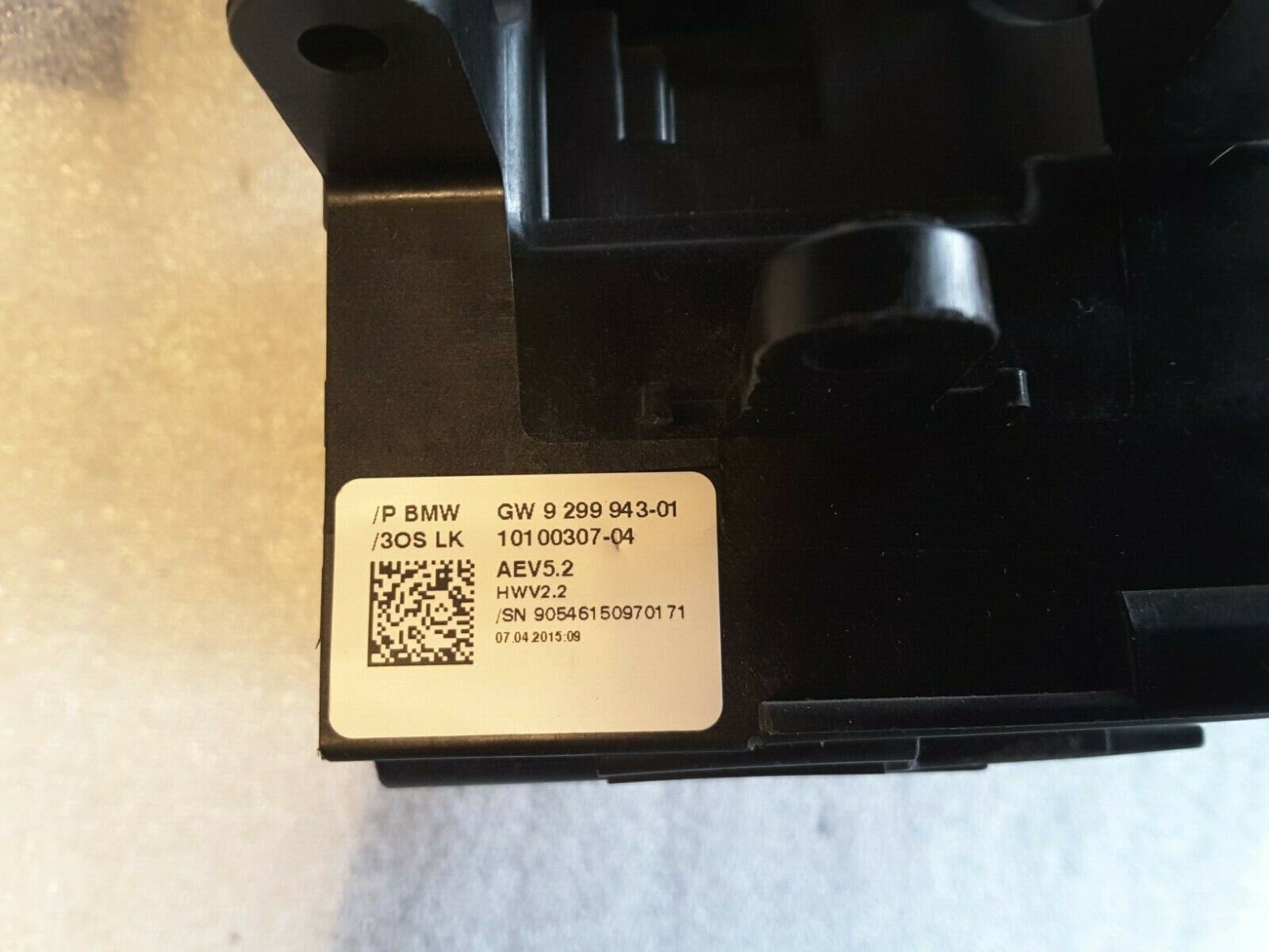 Palanca selectora de marchas interruptor selector de marchas palanca de cambios original BMW automático 9299943 NUEVO.