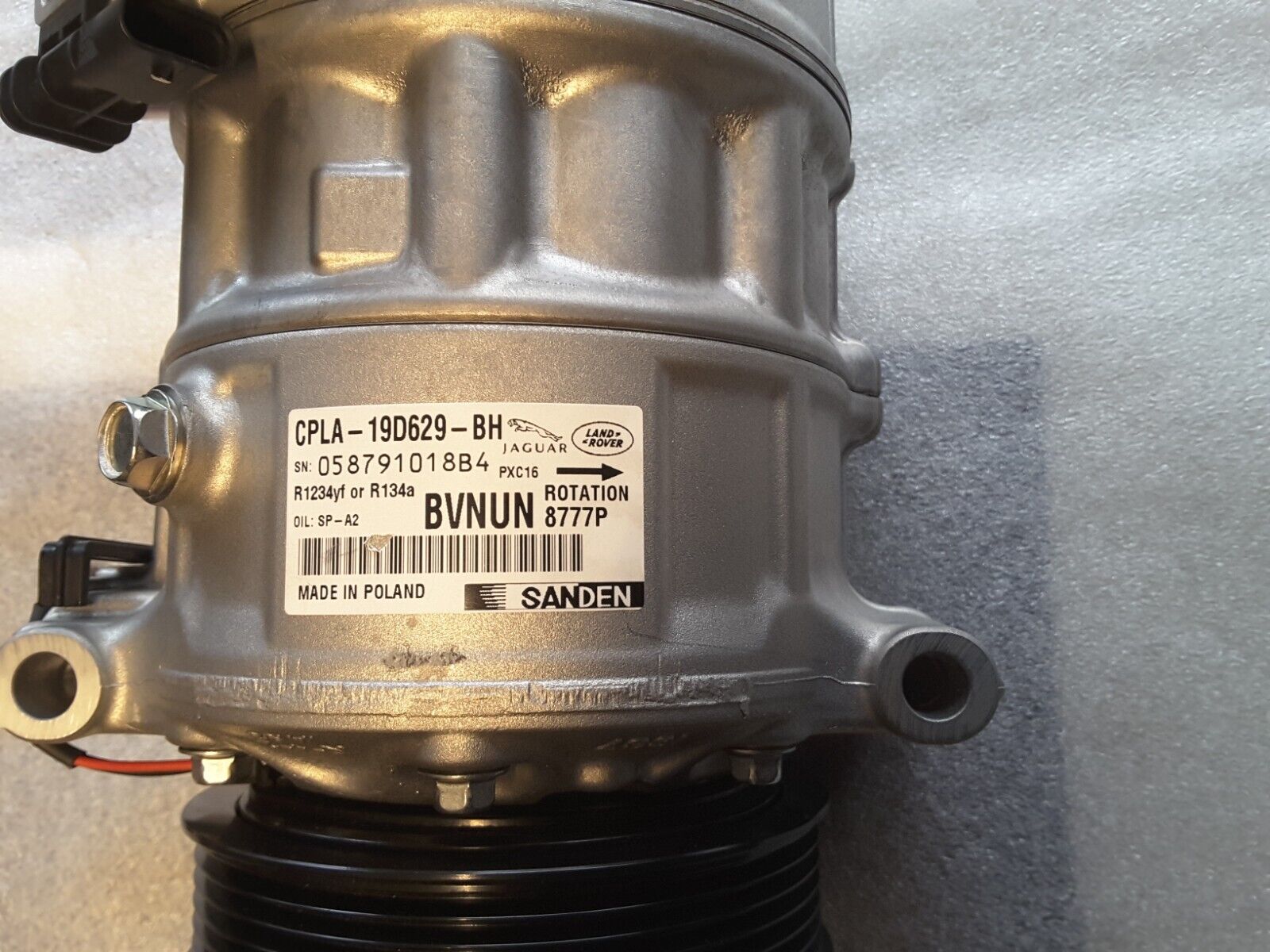 Air conditioning compressor ORIGINAL Jaguar Land Rover Range Rover CPLA-19D629-BH SANDEN