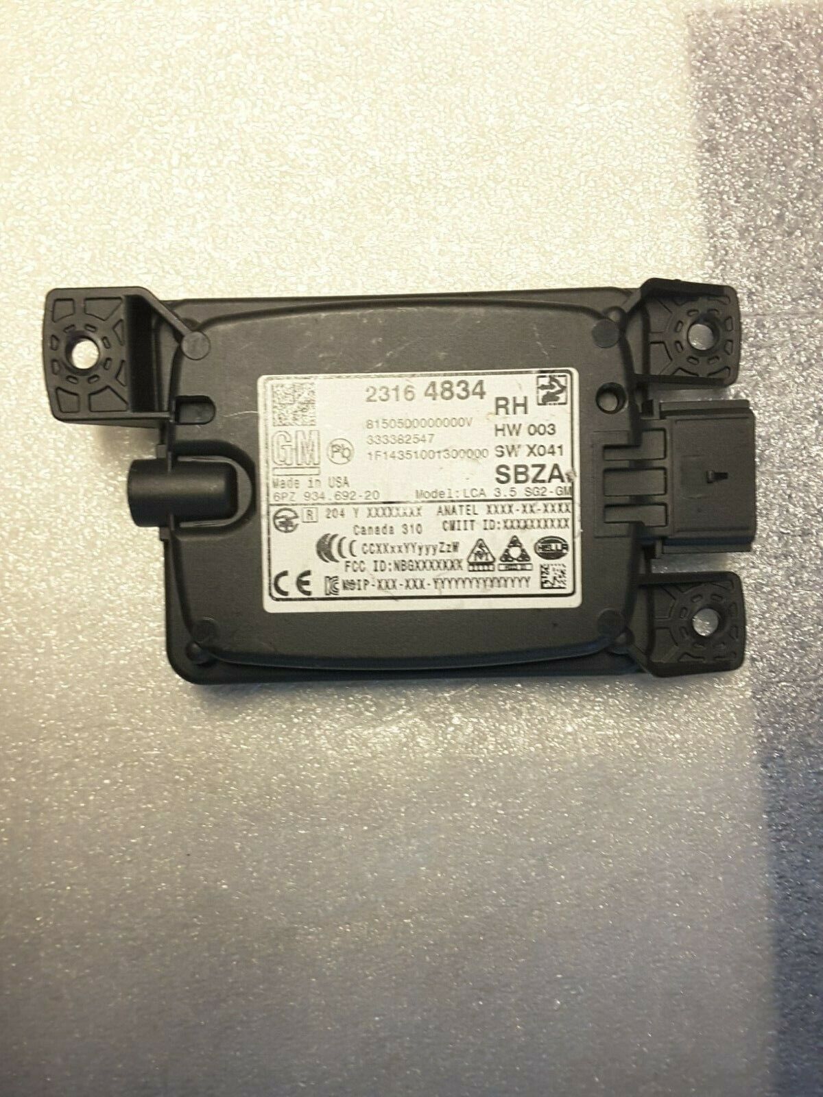 Lane departure warning control unit blind spot detection original GM 23164834 RH NEW.