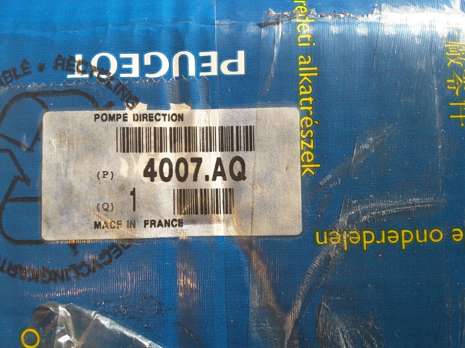 Bomba de dirección asistida hidráulica original Citroën/Peugeot 4007.AQ NUEVA.