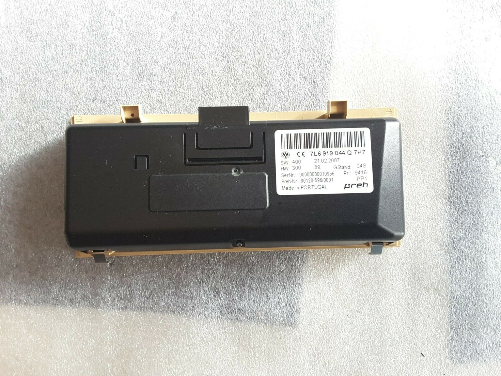 Display control unit 7L6919044Q roof sky clock compass brown VW Touareg 7L6