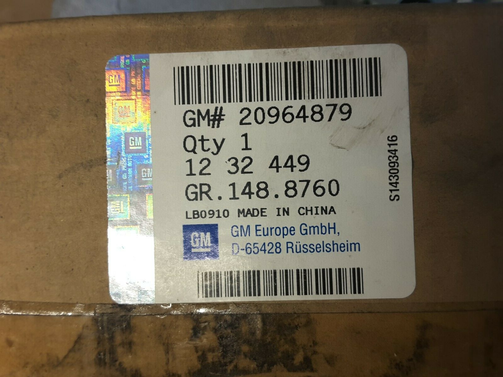 Unidad de control del módulo de columna de dirección completa con anillo de rozamiento 20964879, 13500980 Opel Nuevo

