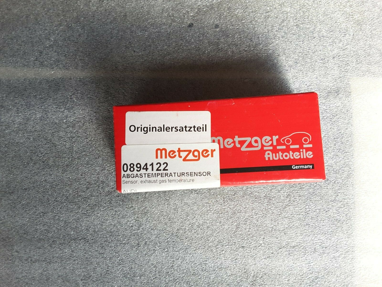 Sensor de temperatura de gases de escape ORIGINAL METZGER Repuesto 0894122 AUDI A4, VW B5 Nuevo.

