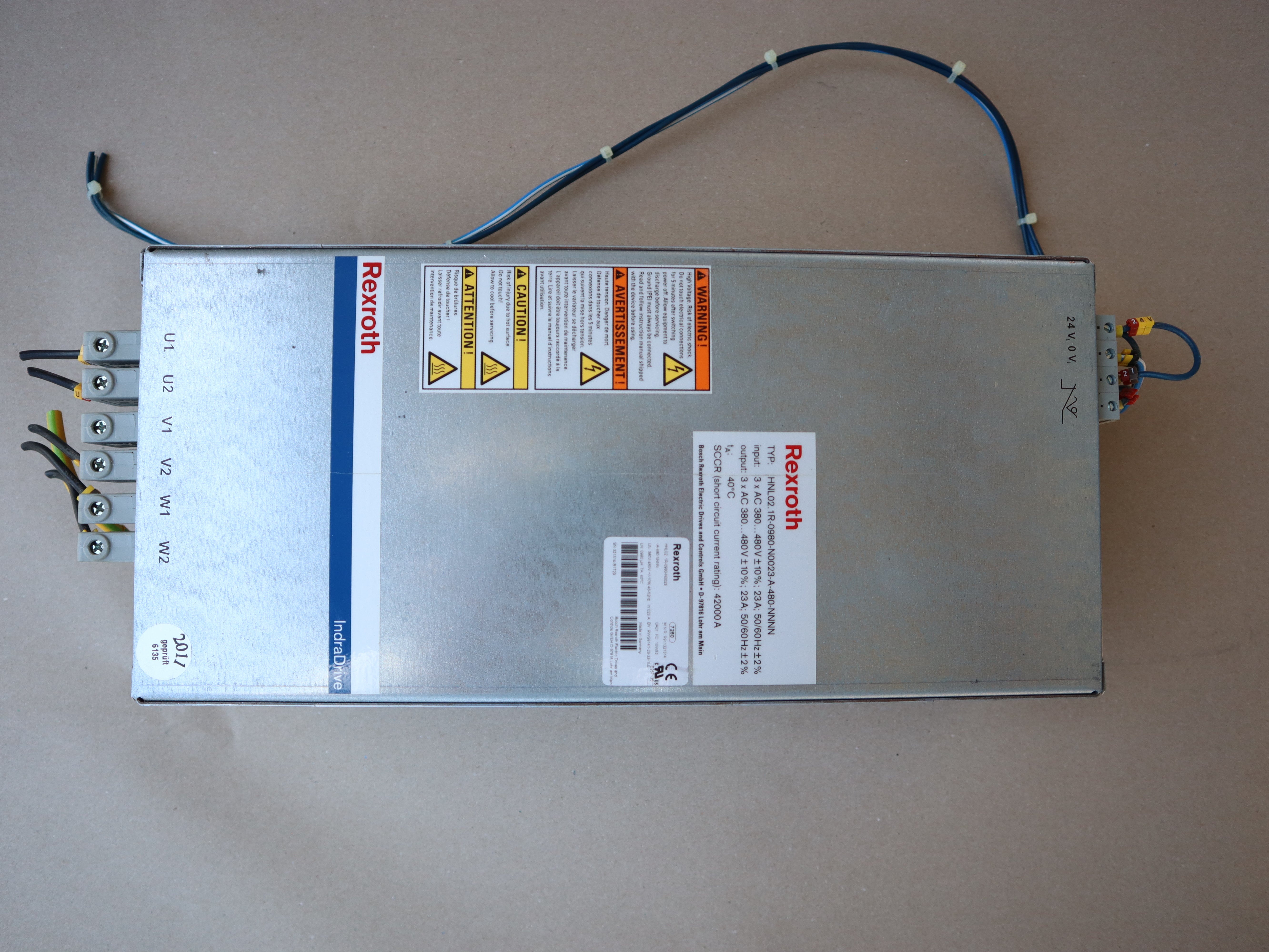 REXROTH Netzdrossel HNL02.1R-0980-N0023-A-480-NNNN MNR:R911321314 TOP!!!
