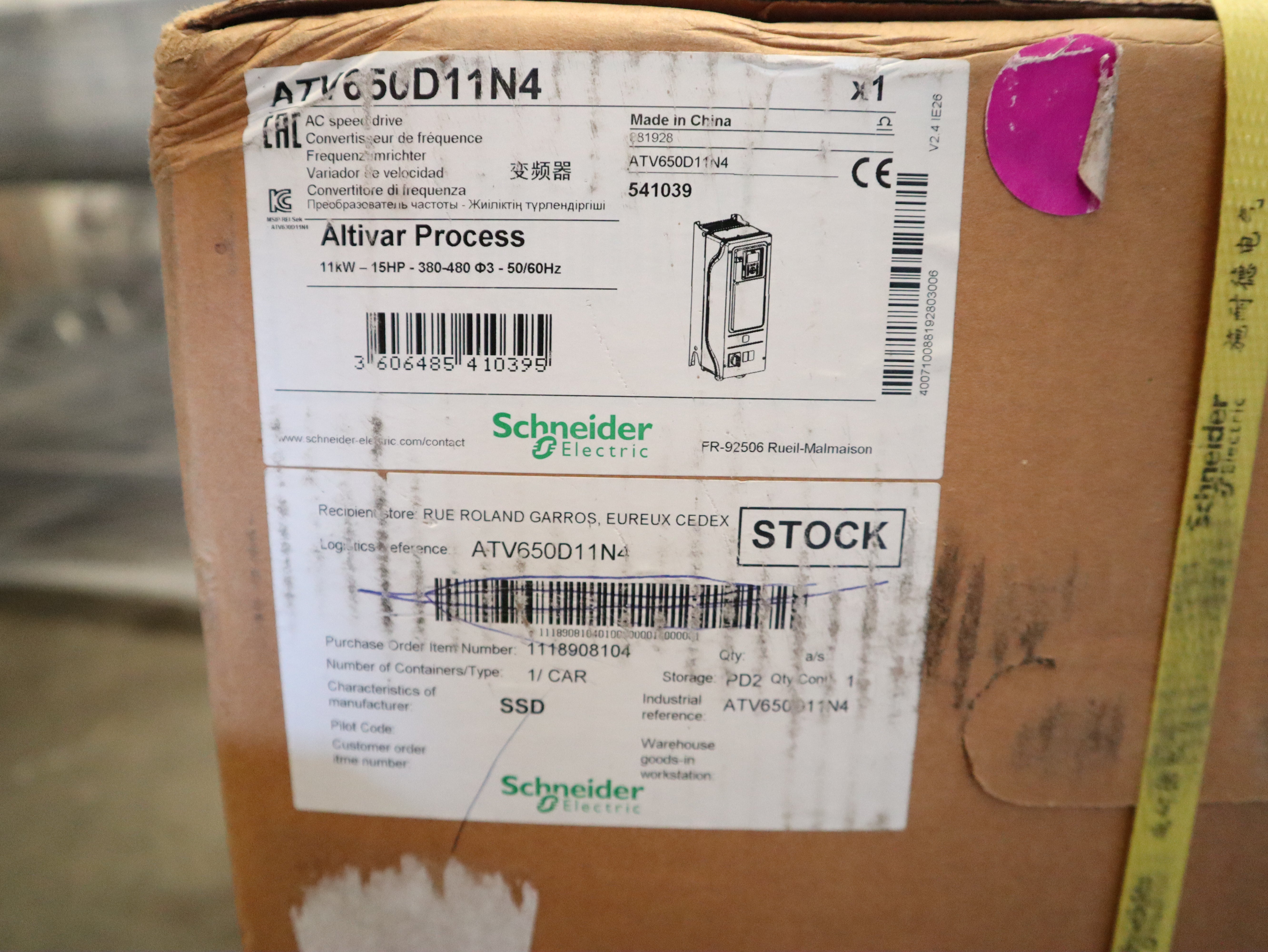 Schneider Electric Frequenzumrichter ATV650D11N4, 11KW 15 HP ,Altivar Process New.